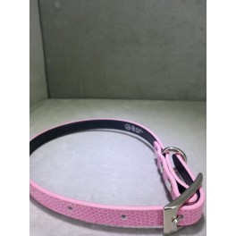 Pink Snakeskin Collar 7''-9''