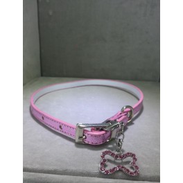 Pink Metallic Collar 7''-9''/10-13''/14''-18'' 