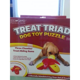 Dog Games Puzzle Toys - Treat Triad